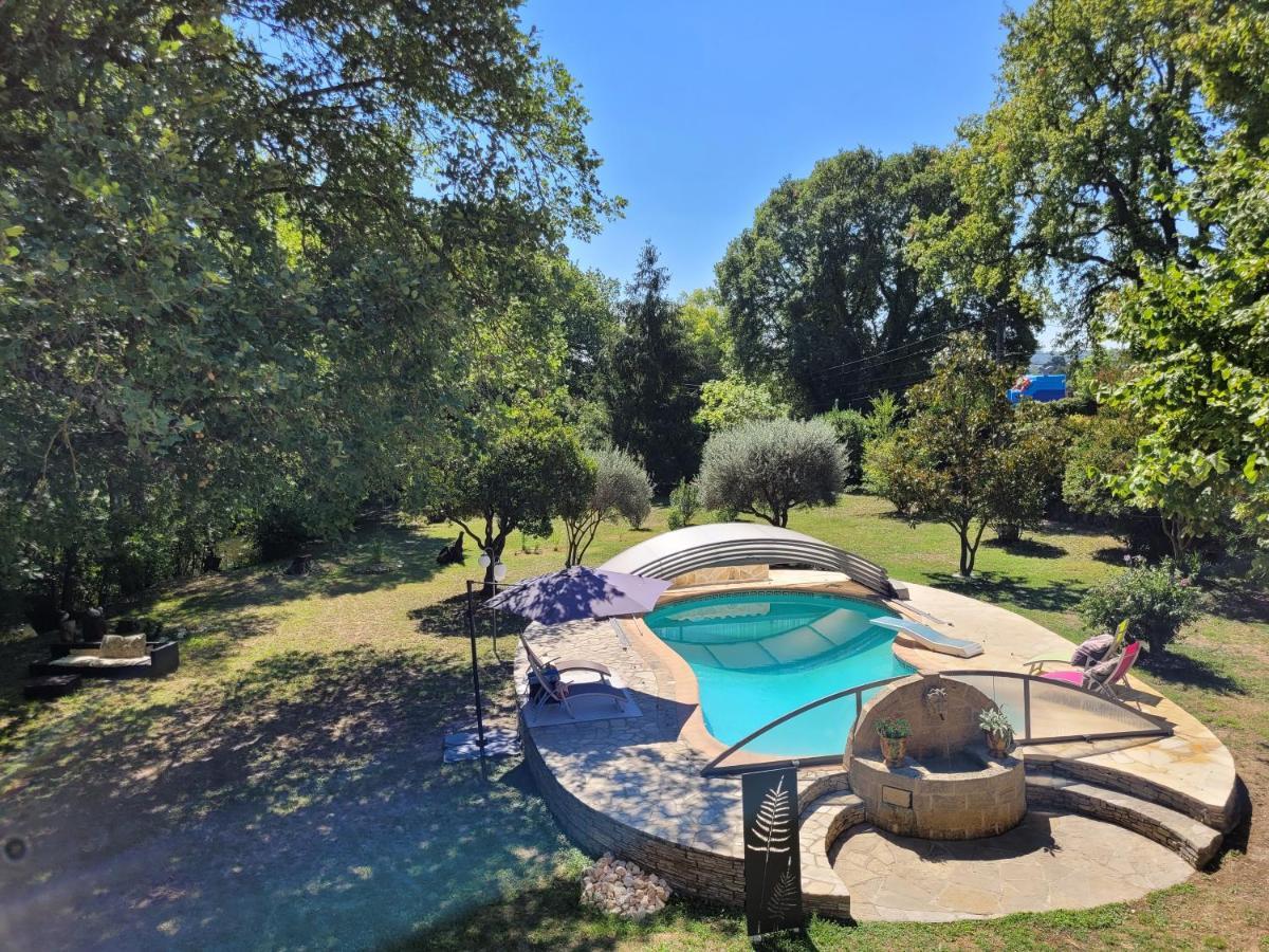 Ferienwohnung Au Bord De L'Alzon Uzès Exterior foto